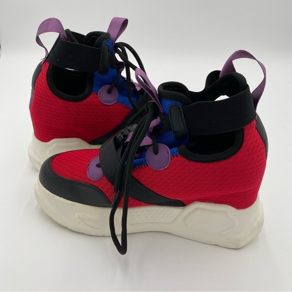 Anthony Wang Mulberry-02 Colorful Y2K Chunky Platform Fashion Sneakers Size 8.5 - Picture 9 of 10